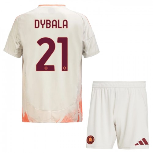 Dječji Dresovi AS Roma Dybala 21 Gostujući 2024-25 - Kratki Rukavima Dječji Dresovi AS Roma Dybala 21 Gostujući 2024-25 - Kratki Rukavima